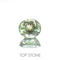 グリーンアパタイト(宝石名アパタイト) マダガスカル産 1.76ct 識別済[20106883]7.6×6.4mm前後