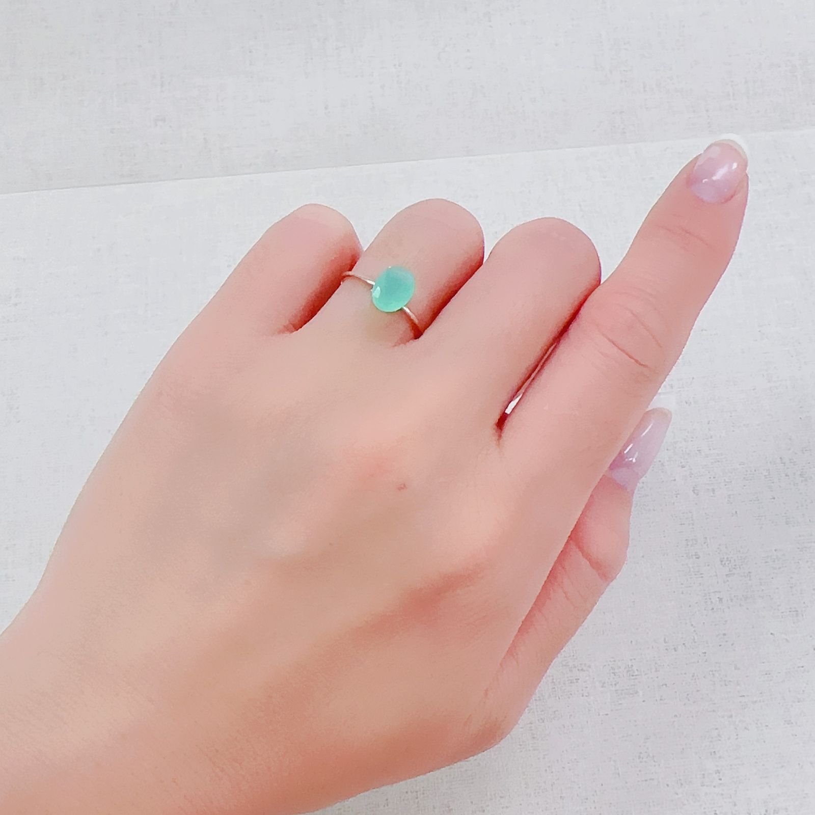 グリーンオパール 南アフリカ産 0.69ct[230522116]8x6mm前後