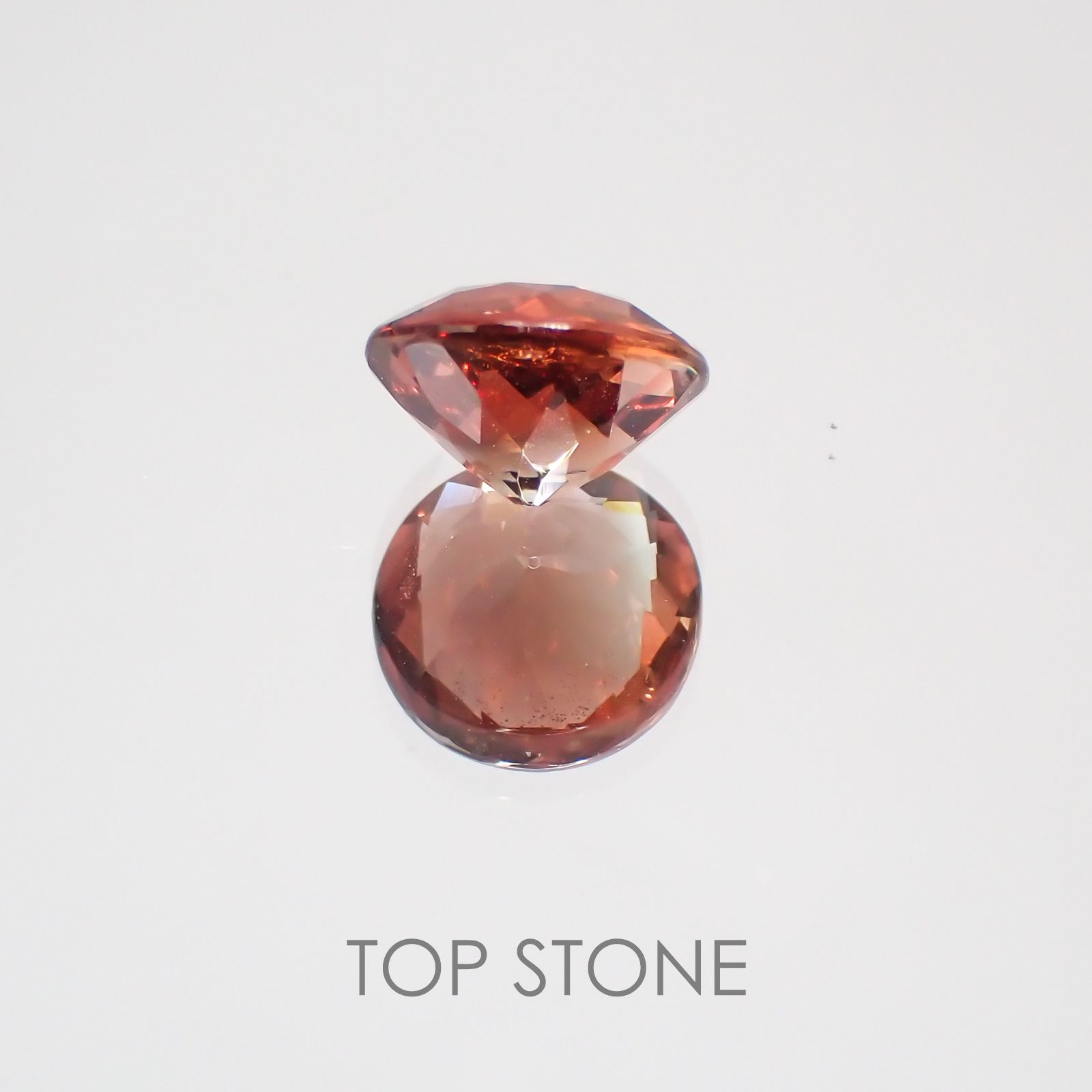 バイカラーオレゴンサンストーン アメリカ産 ルース 1.71ct[210410540]8×7.9mm前後