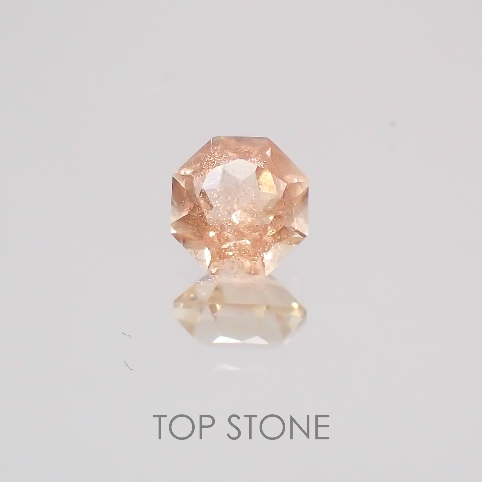 ◇オクタゴンカット◇オレゴンサンストーンSA  アメリカ産 ルース 0.29ct[210210044]4.1×4.1mm前後