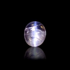 マリアライトキャッツアイ フルオレッセンス(宝石名ピンク スキャポライト・キャッツアイ)アフガニスタン産 1.462ct ソ付(彩珠)[231023943]7.8x6.7mm前後