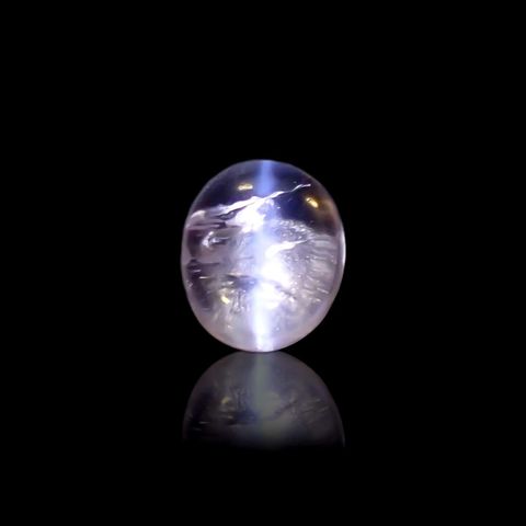 マリアライトキャッツアイ フルオレッセンス(宝石名ピンク スキャポライト・キャッツアイ)アフガニスタン産 1.462ct ソ付(彩珠)[231023943]7.8x6.7mm前後