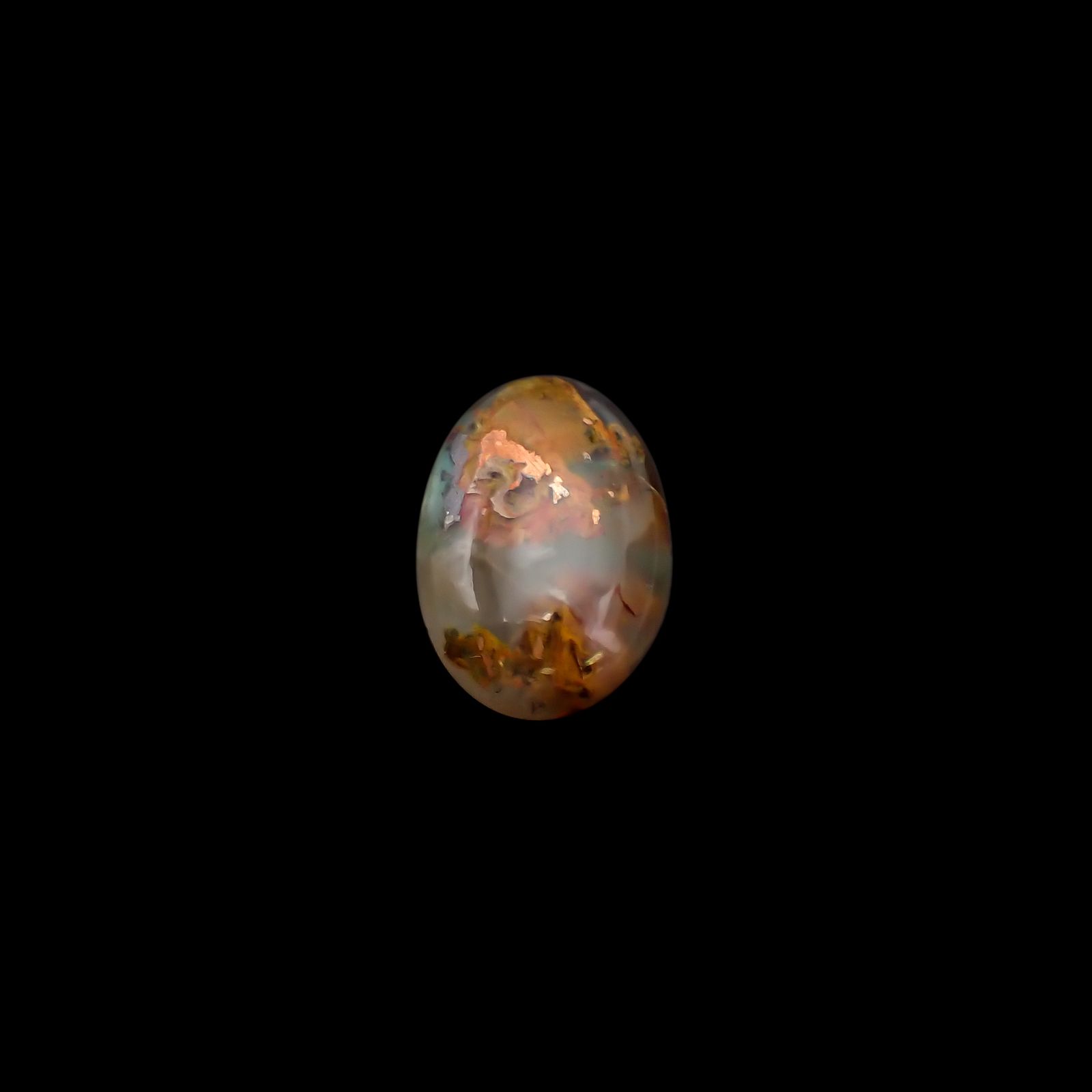 コッパークリソコラインカルセドニー インドネシア産 9.75ct[230722642]17.2x12.3mm前後