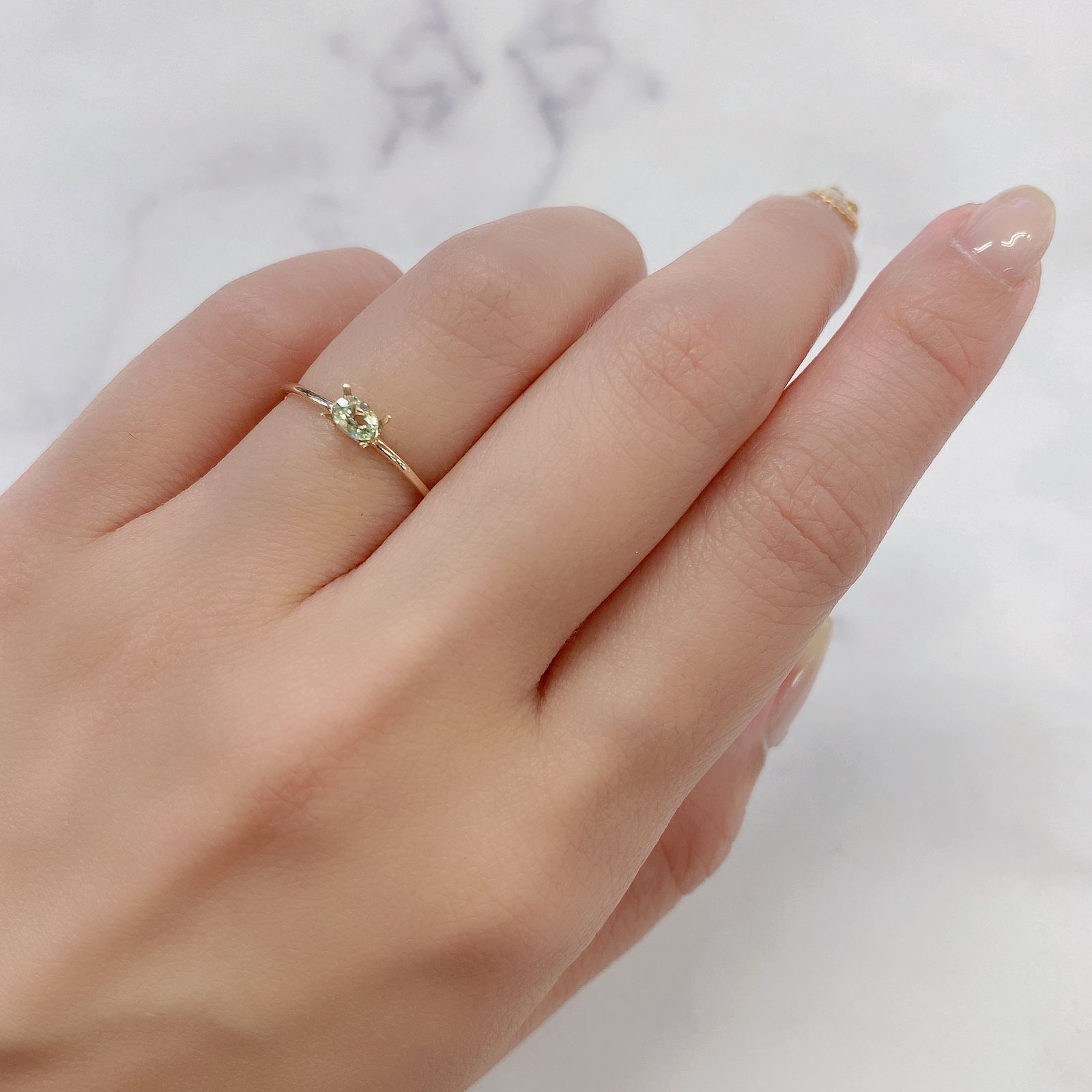 ハイアライトオパール(宝石名オパール) メキシコ産 0.177ct ソ付(彩珠)[210712057]3.9×3mm前後