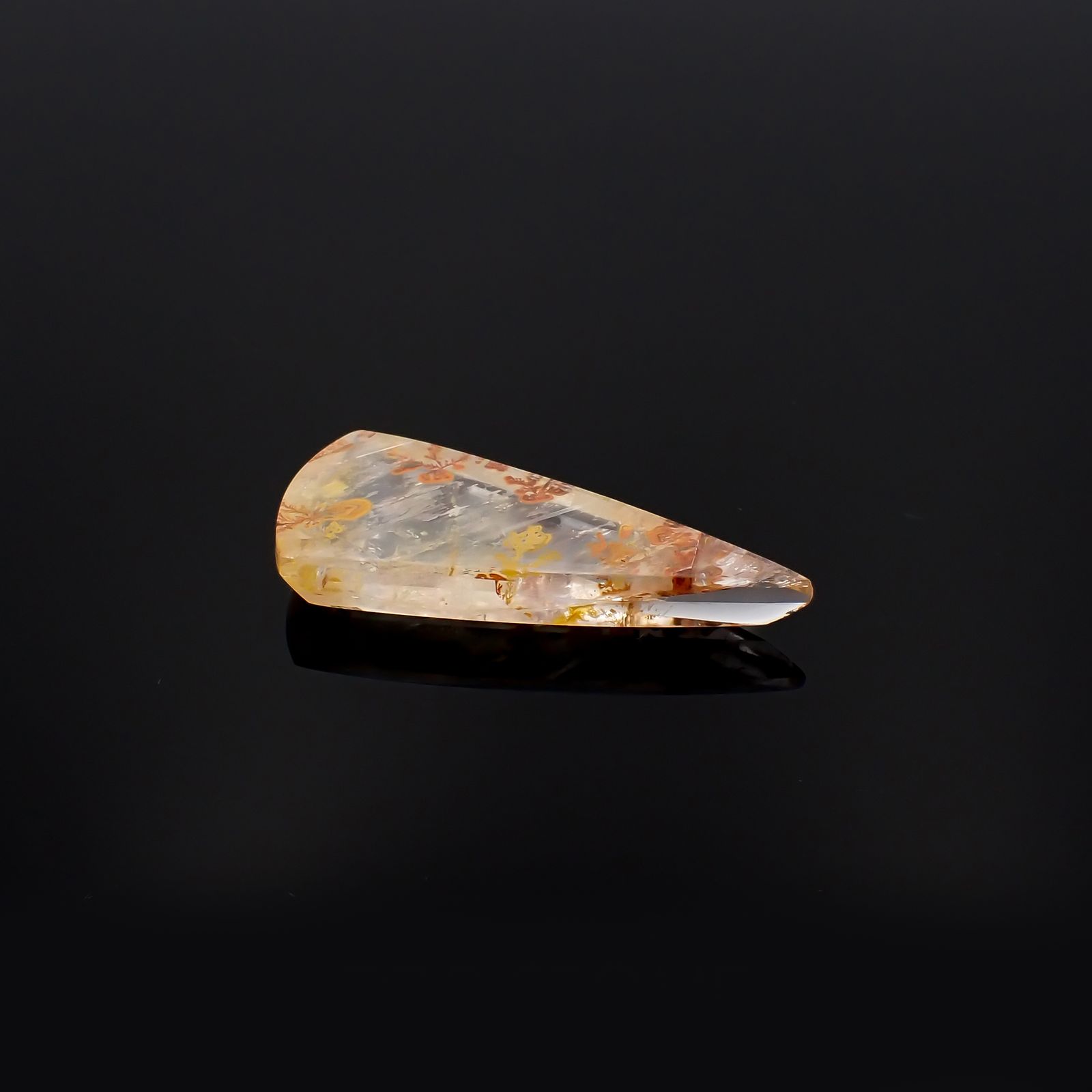 レッドデンドリチッククォーツ ブラジル産 23.55ct[230321122]37.7x15.4mm前後
