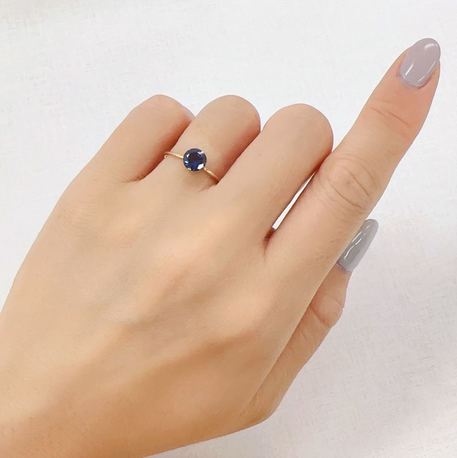 アイオライトサンストーン インド/ブラジル産 0.67ct[230923332]6x5.9mm前後