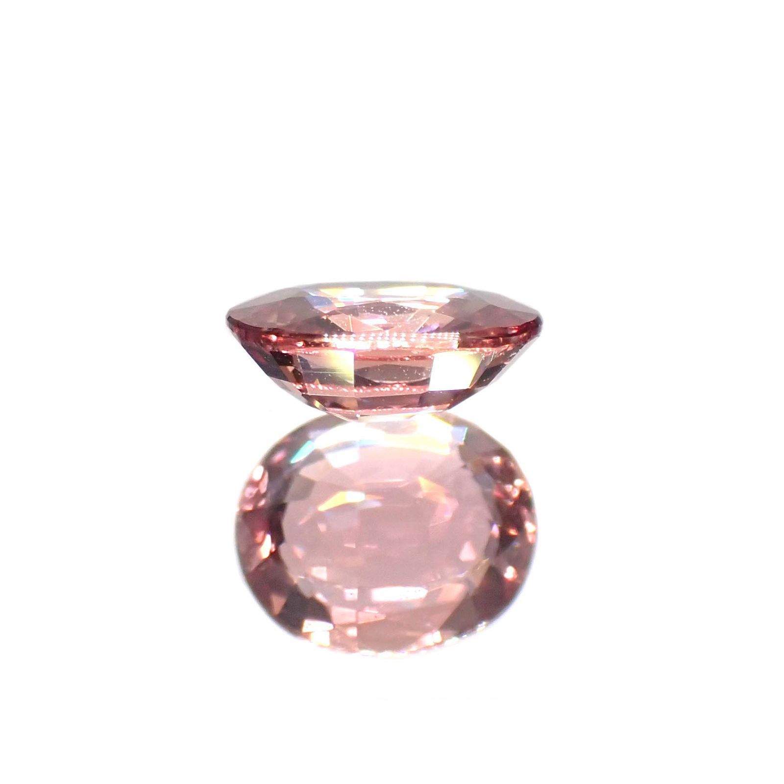 パパラチャサファイア(宝石名パパラチャサファイア) スリランカ産 0.88ct GIA鑑付[20062895]6.4×5.5mm前後