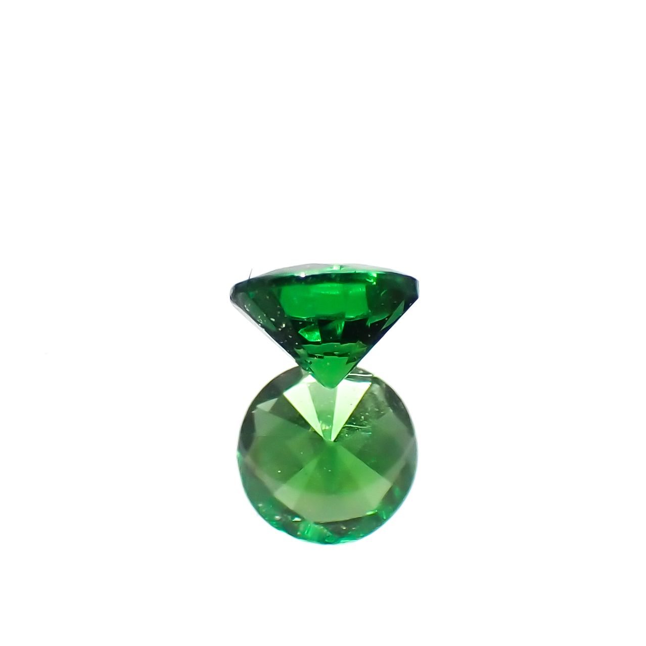 ツァボライト(宝石名グリーン グロッシュラー・ガーネット)タンザニア産 0.11ct 識別済[240226078]3x3mm前後