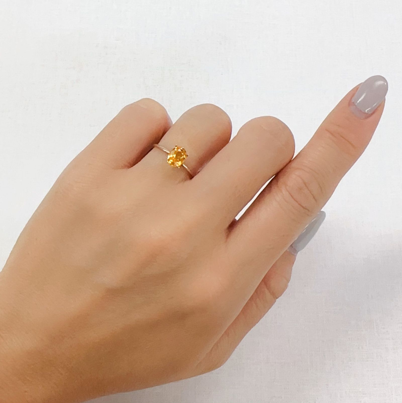 スペサルティンガーネット マンダリンオレンジカラー(宝石名ガーネット)ナイジェリア産 1.05ct 識別済[230923389]6.8x5mm前後