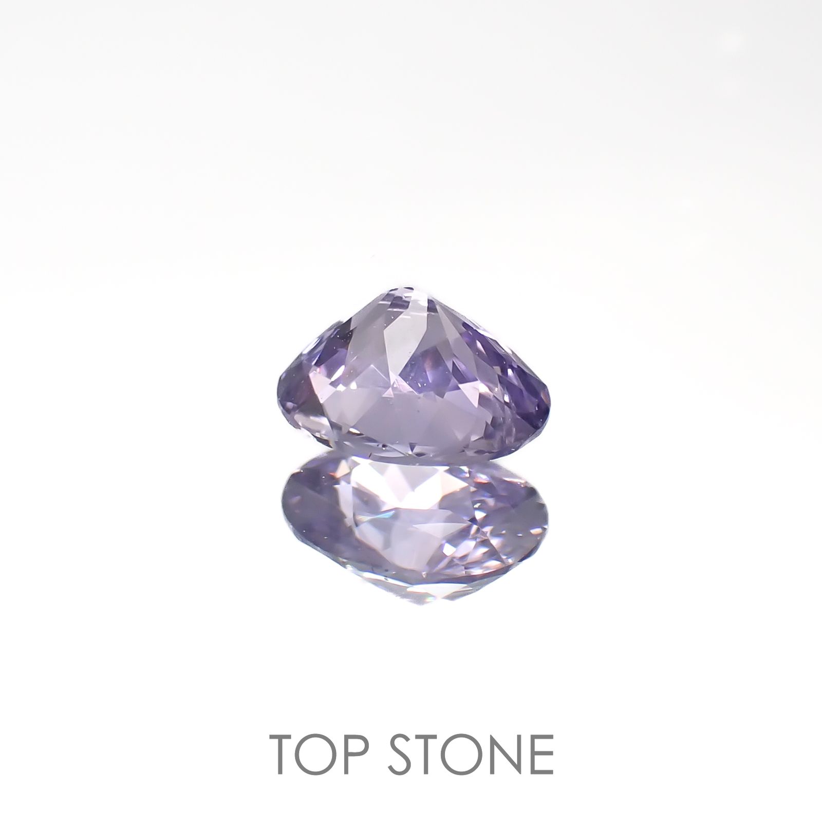 ラベンダーサファイア(宝石名サファイア)スリランカ/マダガスカル産 0.72ct 識別済[220817462]6.1x4.9mm前後