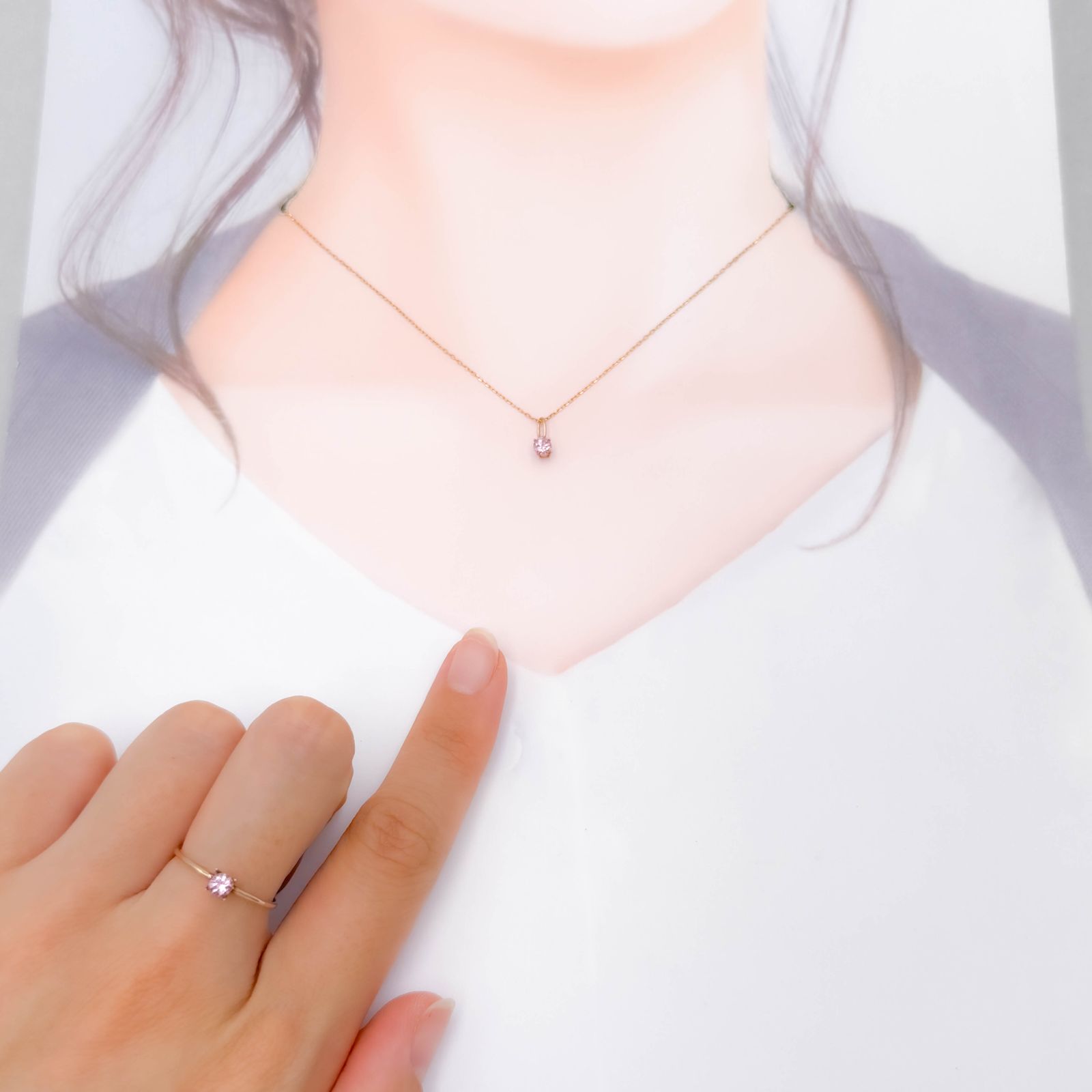◇ペアセット◇ピンクスピネル タンザニア産 0.43ct(2pcs合計) [250730789]3.5x3.4mm前後