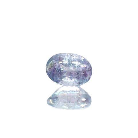 バイカラーパライバトリマルン 非加熱(宝石名トルマリン/別名パライバ・トルマリン)ブラジル産 0.48ct GIA鑑付[231224813]5.59x3.98mm前後