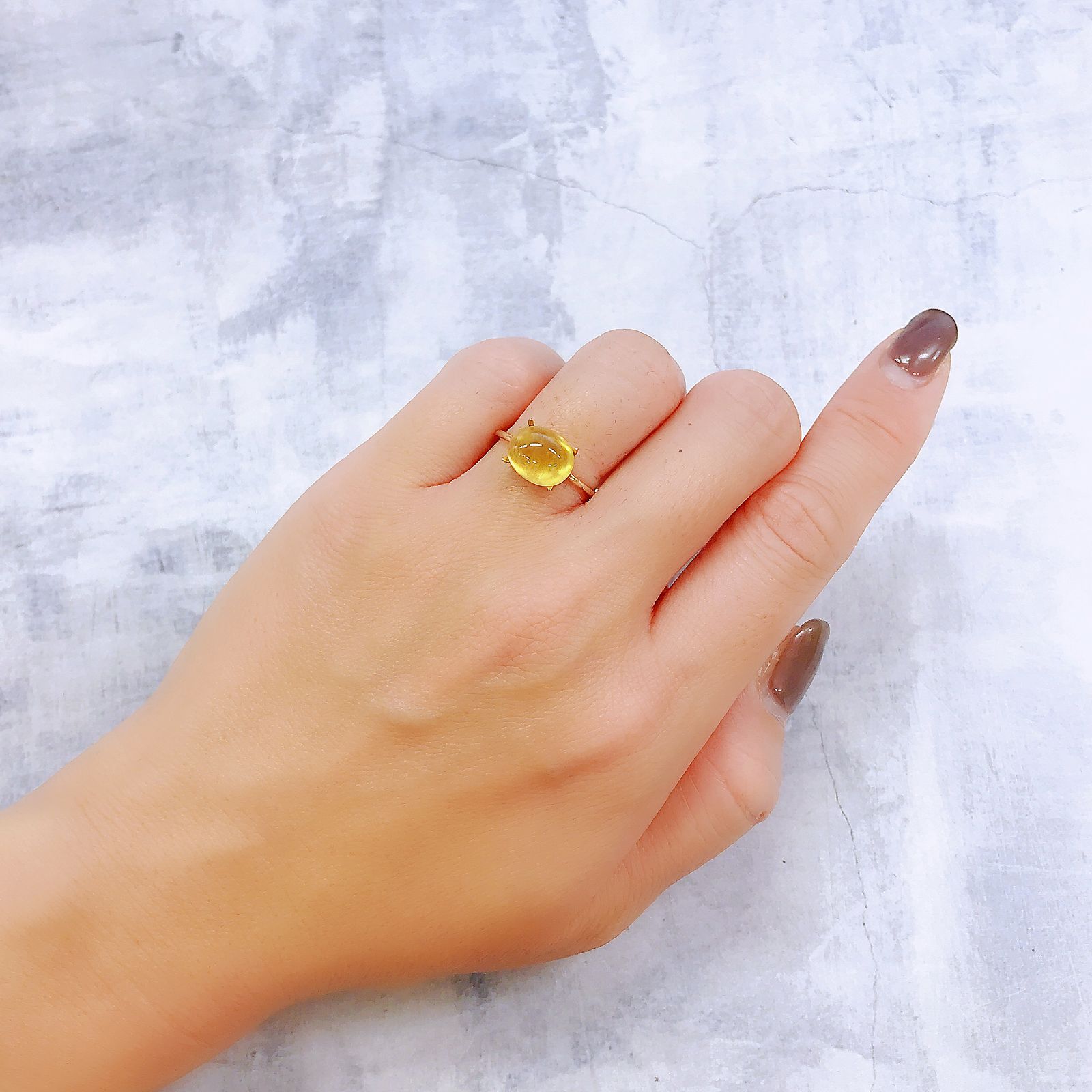 イエローベリルキャッツアイ(宝石名イエロー・ベリル キャッツアイ)ブラジル産 2.92ct 識別済[220917884]10.1x8.1mm前後