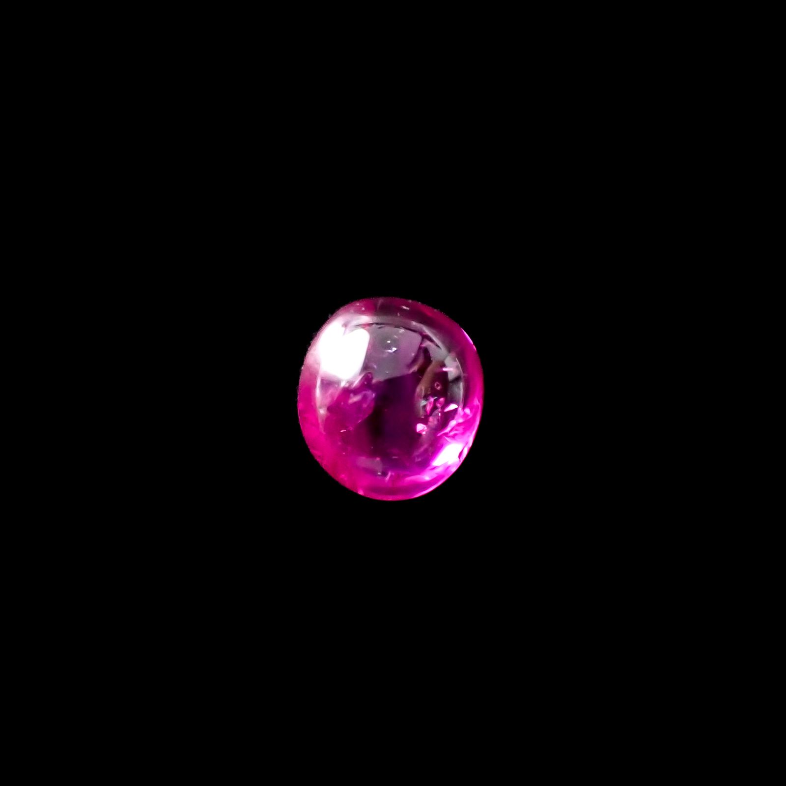 ルビー 非加熱(宝石名ルビー)ビルマ産 0.48ct 識別済[240628062]4.8x4.2mm前後