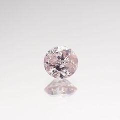 ピンクダイヤモンド(宝石名ダイヤモンド) I-2 / VERY LIGHT PURPLISH PINK 0.111ct ソ付(CGL)[210711794]2.9×2.9mm前後