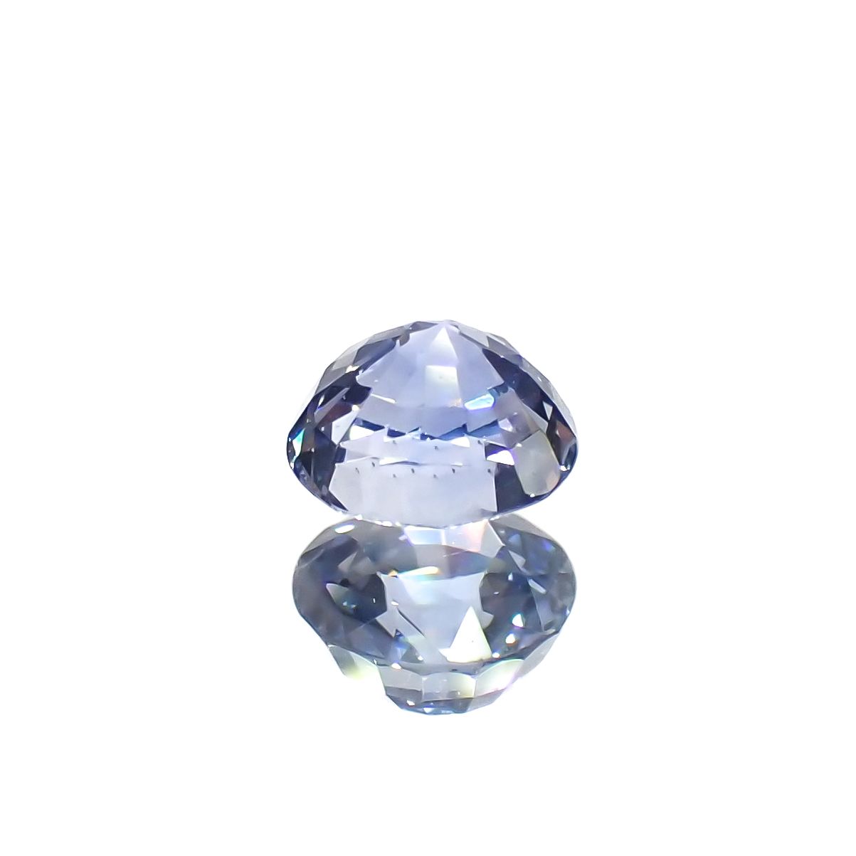 アイスブルーサファイア(宝石名サファイア)スリランカ/マダガスカル産 0.31ct 識別済[230722697]3.8x3.7mm前後