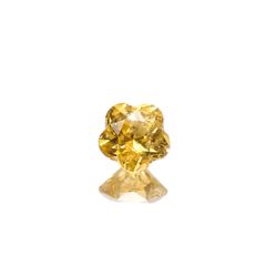 ◇カスタム・フラワーカット◇ファンシーカラーサファイア スリランカ/マダガスカル産 0.35ct [250329991]4.2x4.2mm前後