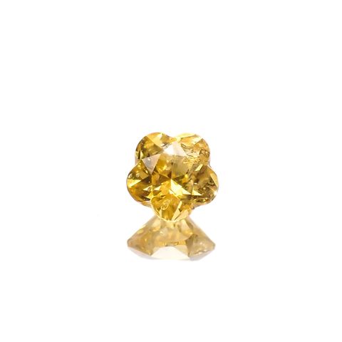 ◇カスタム・フラワーカット◇ファンシーカラーサファイア スリランカ/マダガスカル産 0.35ct [250329991]4.2x4.2mm前後