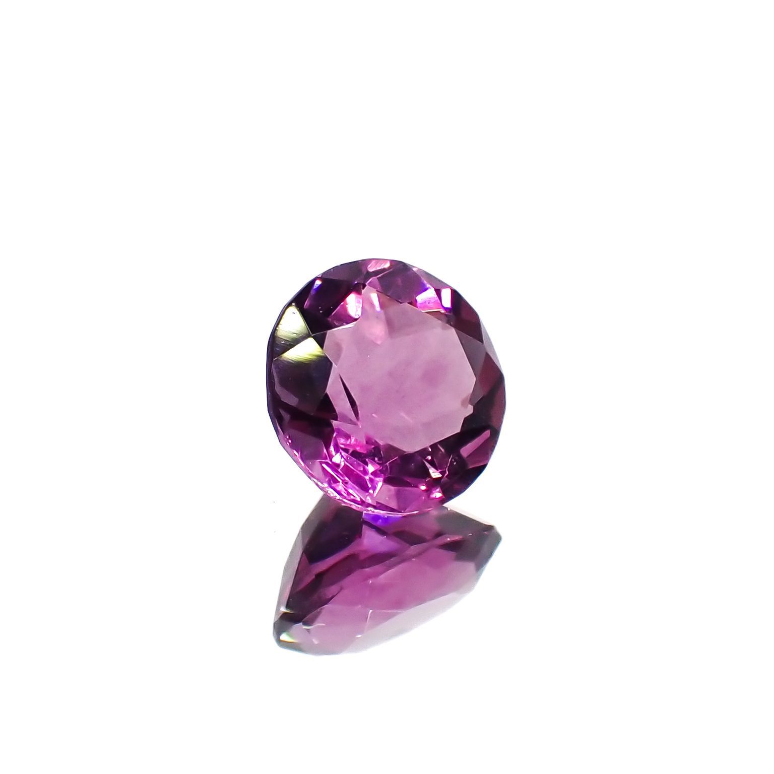 ピンクパープルフローライト 中国産 1.49ct[221018447]7.1x7.1mm前後