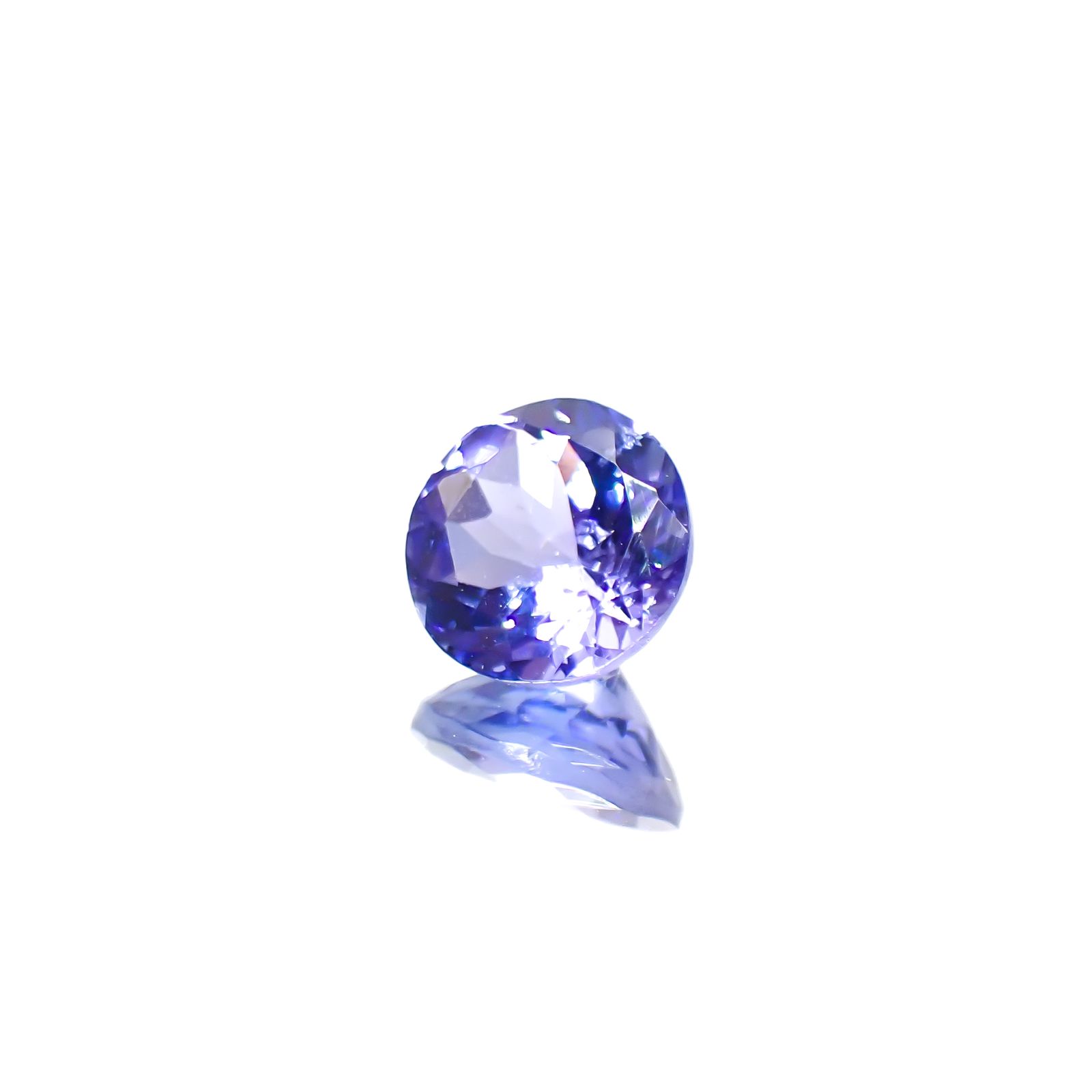 タンザナイト(宝石名タンザナイト)タンザニア産 0.86ct 識別済[240628333]6.1x6.1mm前後