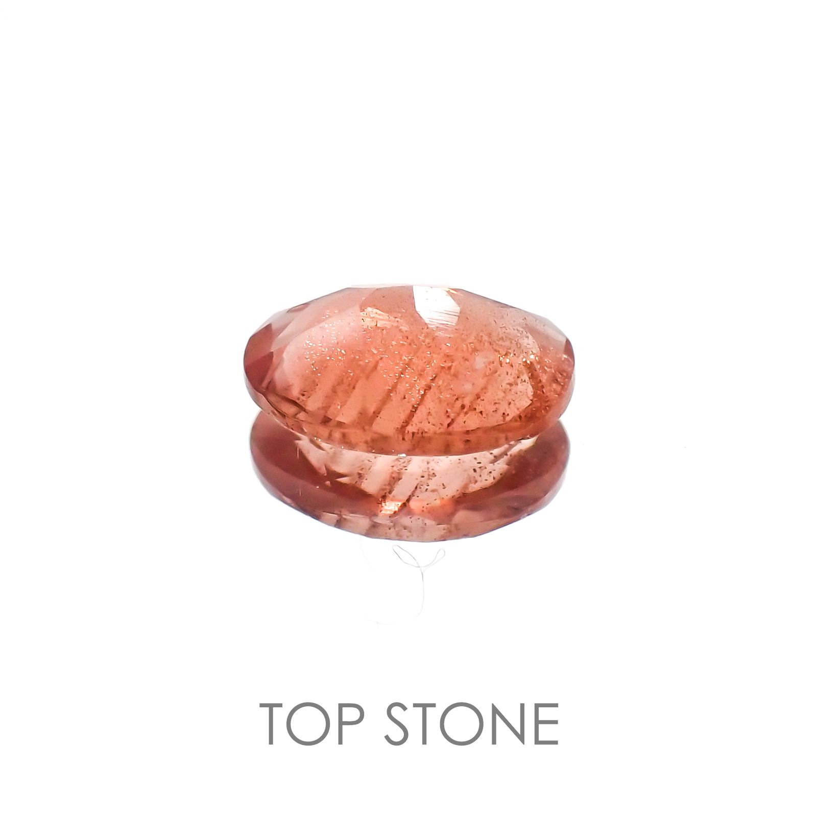 オレゴンサンストーン アメリカ産 ルース 0.9ct[20128385]8×6mm前後