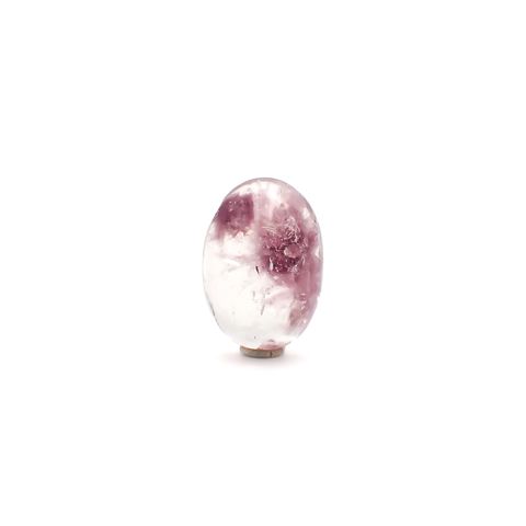 レピドライトインクォーツ ブラジル・ミナスジェライス州産 18.56ct / 20.5x14.2mm前後 [260331876]