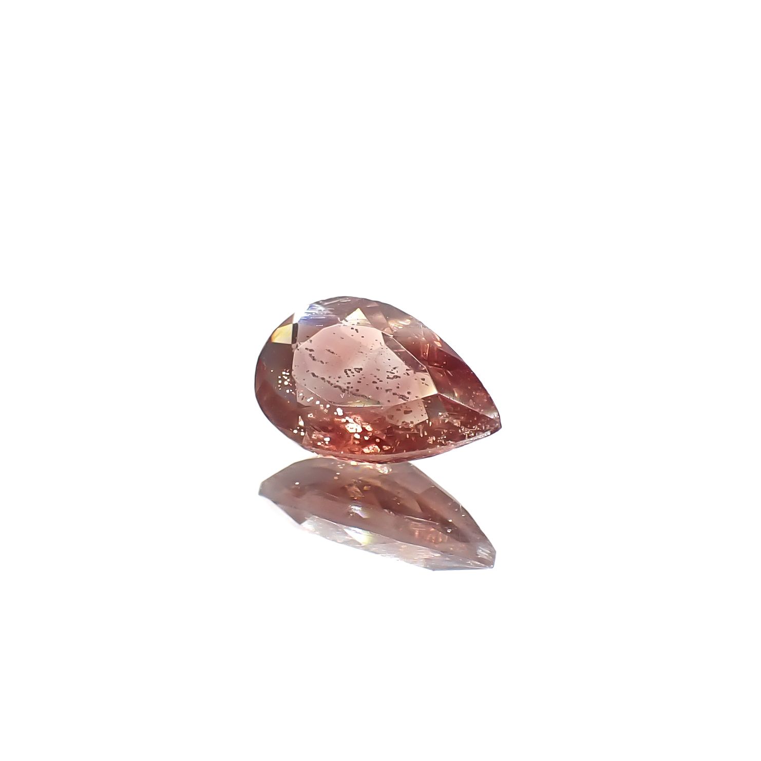 オレゴンサンストーン アメリカ・オレゴン州産 0.68ct[240627876]7.9x5mm前後