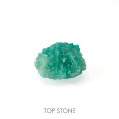 エメラルド(宝石名エメラルド) コロンビア産 原石・結晶 5.25ct 識別済[211013644]12.7×11.1mm前後