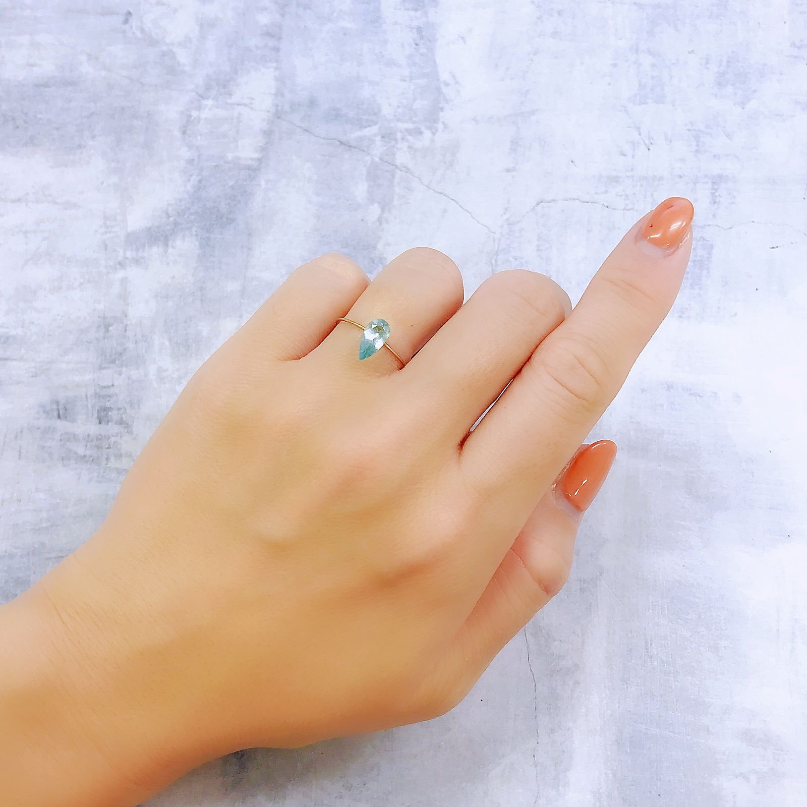 ユークレース(宝石名ブルー・ユークレース)コロンビア産 0.796ct ソ付(彩珠)[221018683]9.3x4.7mm前後