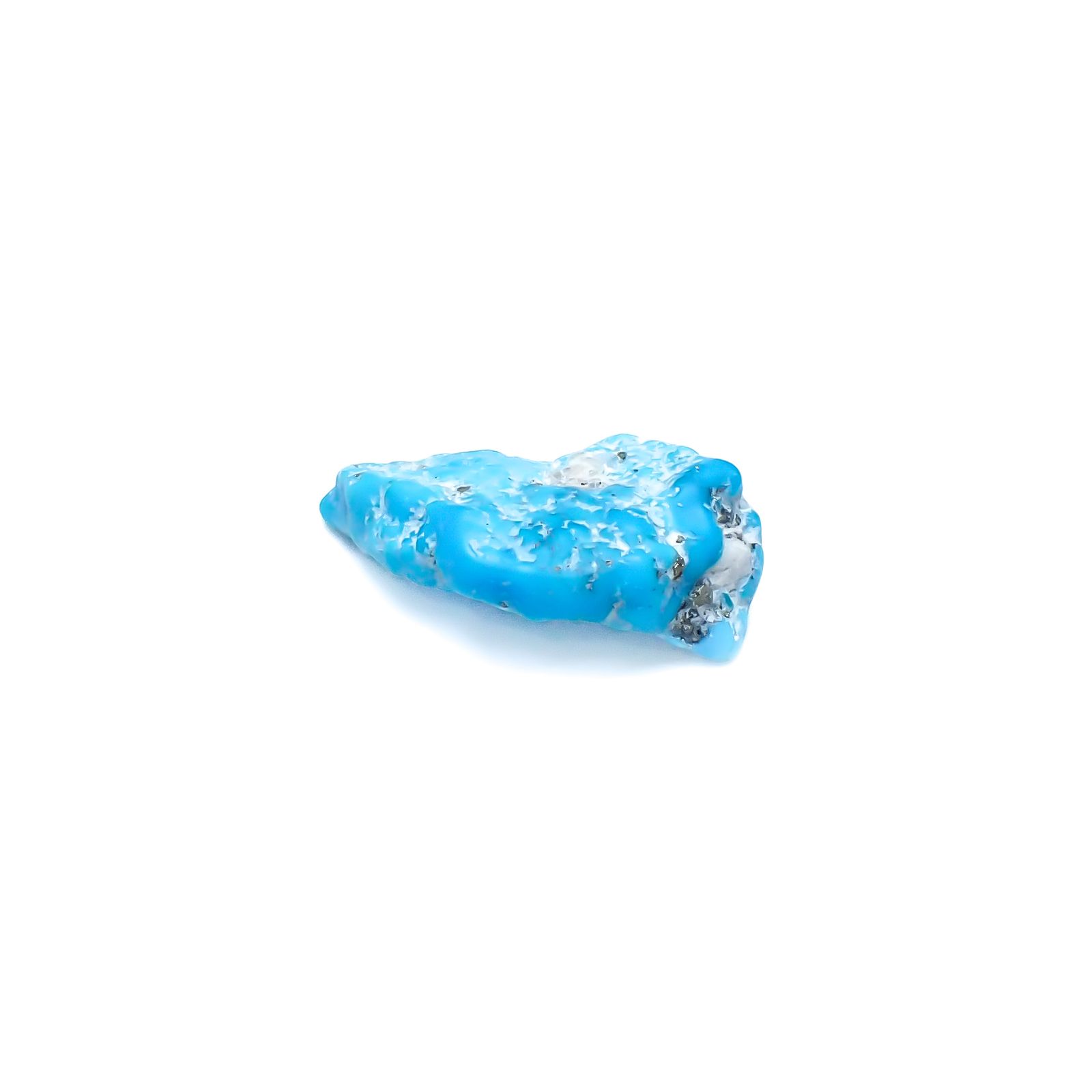 ターコイズ 原石 アメリカ・アリゾナ州キングマン産 10.32ct[240226371]18.2x13.3mm前後