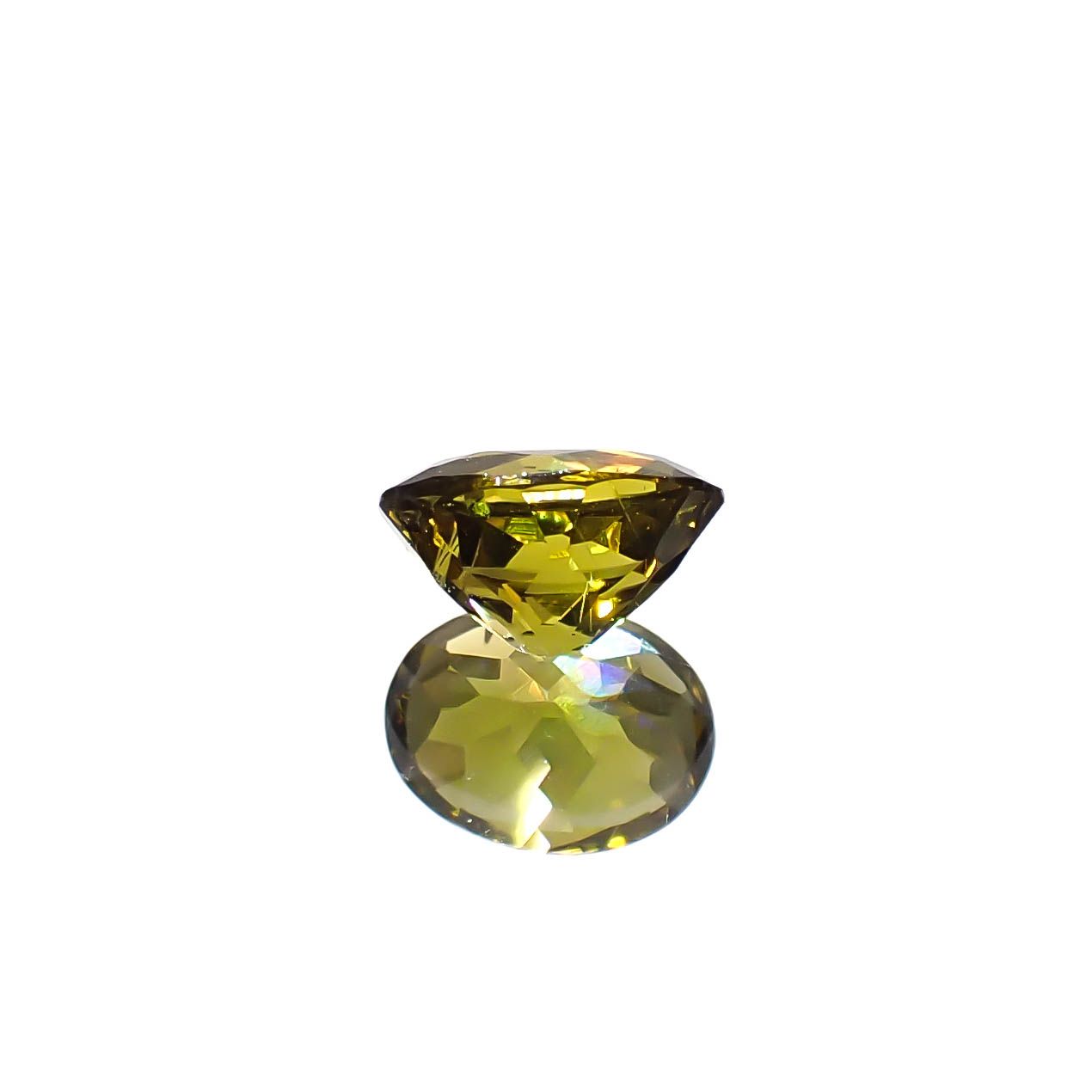 クリノゾイサイト(宝石名クリノゾイサイト)パキスタン産 1.08ct 識別済[250630591]7.2x5.4mm前後