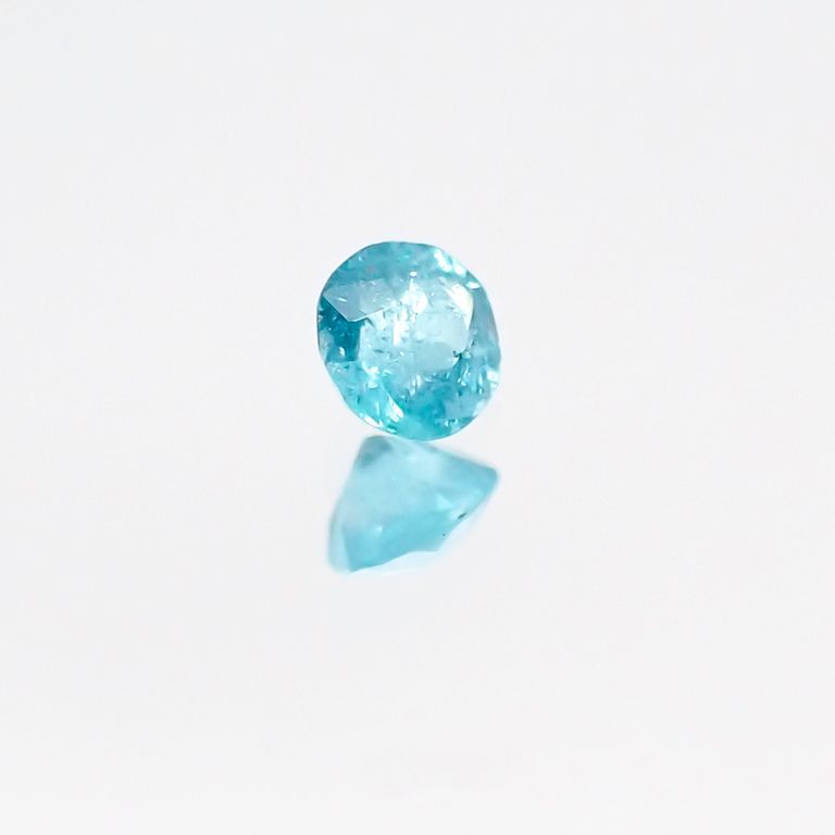 パライバトルマリン(宝石名トルマリン/別名パライバ・トルマリン) ブラジル・パライバ州バターリャ鉱山産 0.051ct 識別済[20127238]2.4×2.3mm前後