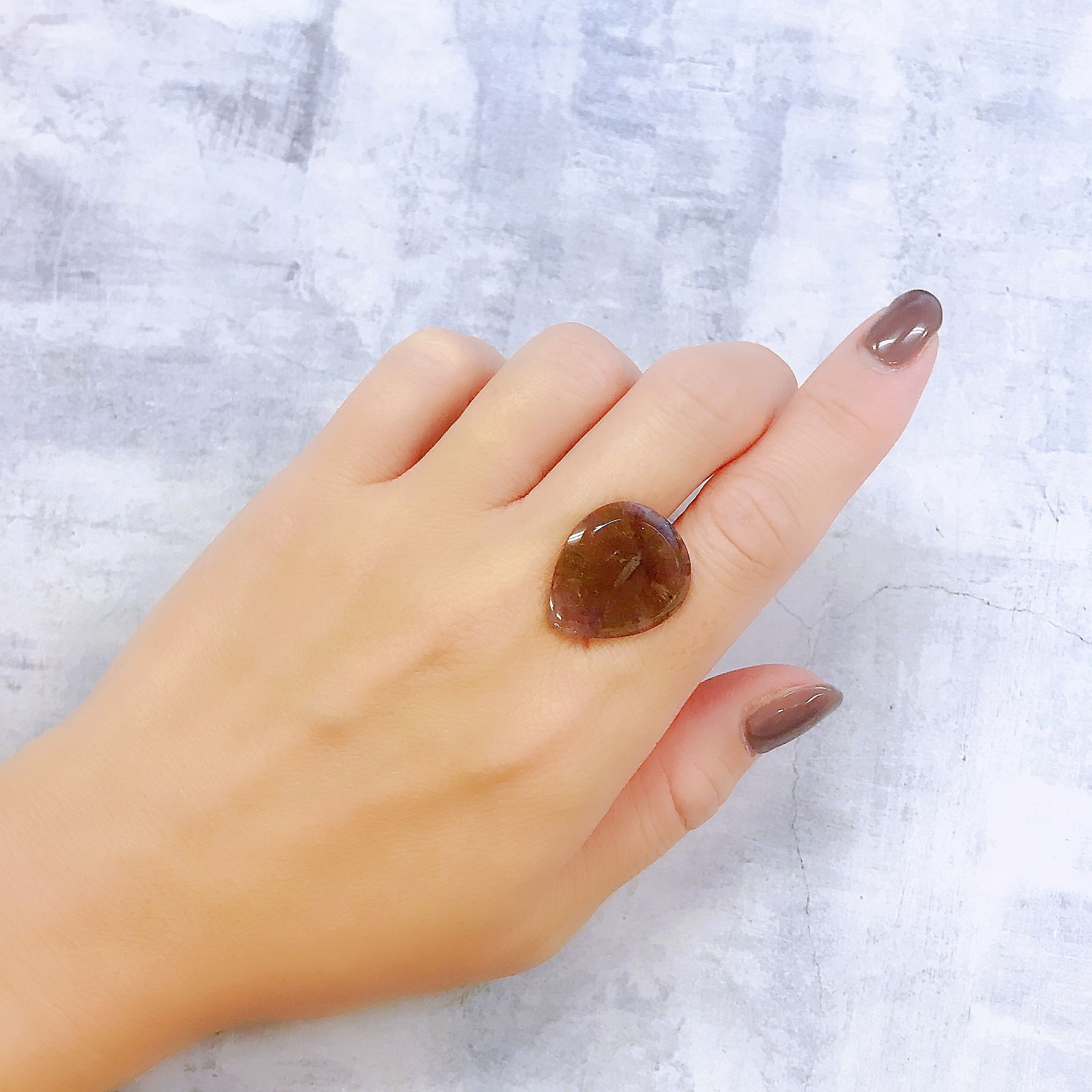 トラピッチェアメトリン 偏光板2枚付き  ブラジル・ミナスジェライス州産 10.56ct[220918106]22.3x18.4mm前後