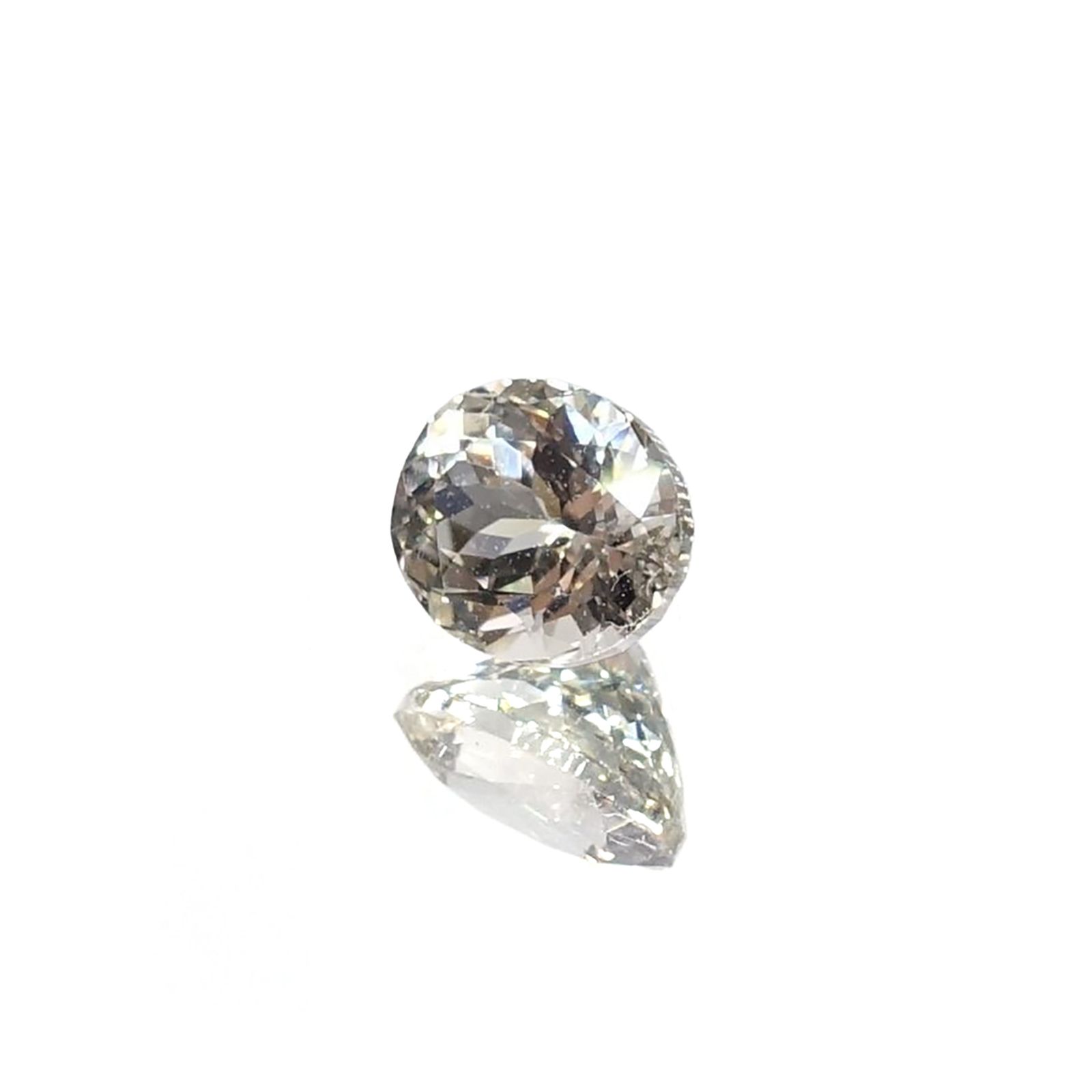 ゾイサイト 非加熱(宝石名ゾイサイト)タンザニア産 ソ付(彩珠) 0.846ct / 6.1x5.1mm前後 [221018875]