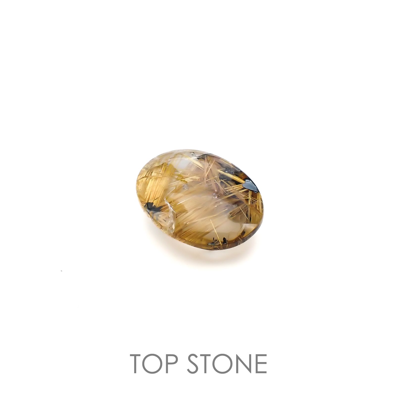 太陽ルチルクォーツ ブラジル産 31.19ct[220716736]24.7x19.2mm前後
