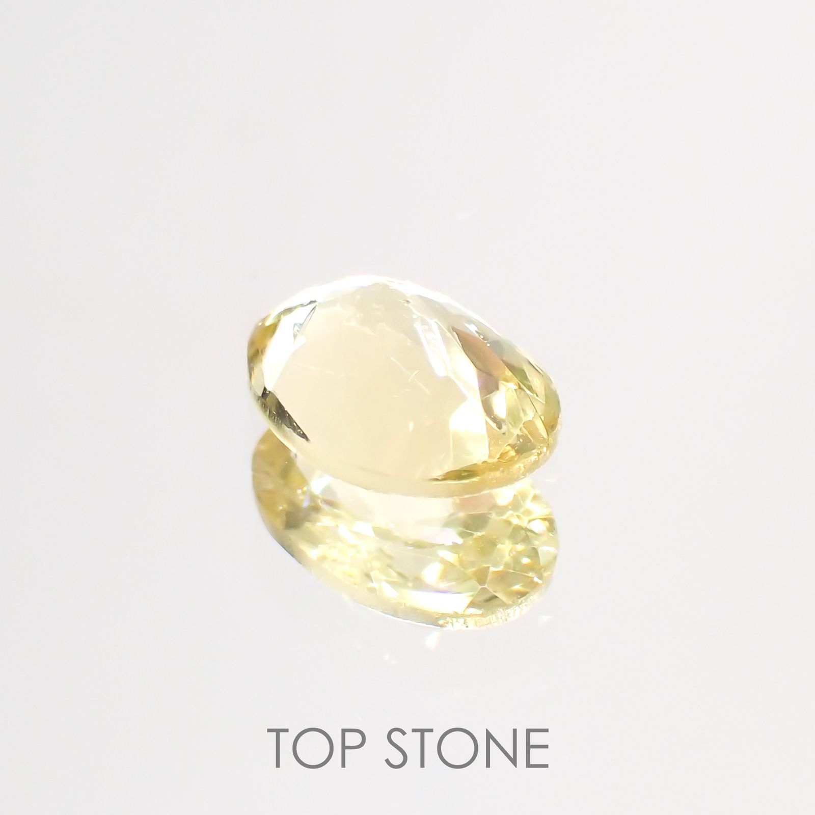 レモンイエローアパタイト(宝石名アパタイト) メキシコ産 0.74ct 識別済[211013233]7×5mm前後