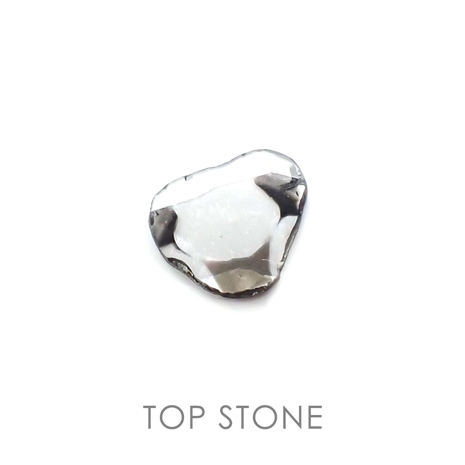 トラピッチェスライスダイヤモンド(宝石名ダイアモンド) 南アフリカ産 0.16ct 識別済[20106581]5.8×5.6mm前後