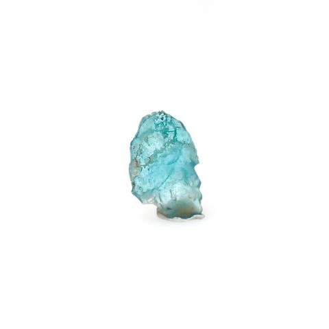 パライバトルマリン 原石スライス ブラジル・パライバ州バターリャ鉱山産 0.53ct [241029346]9.6x6.3mm前後