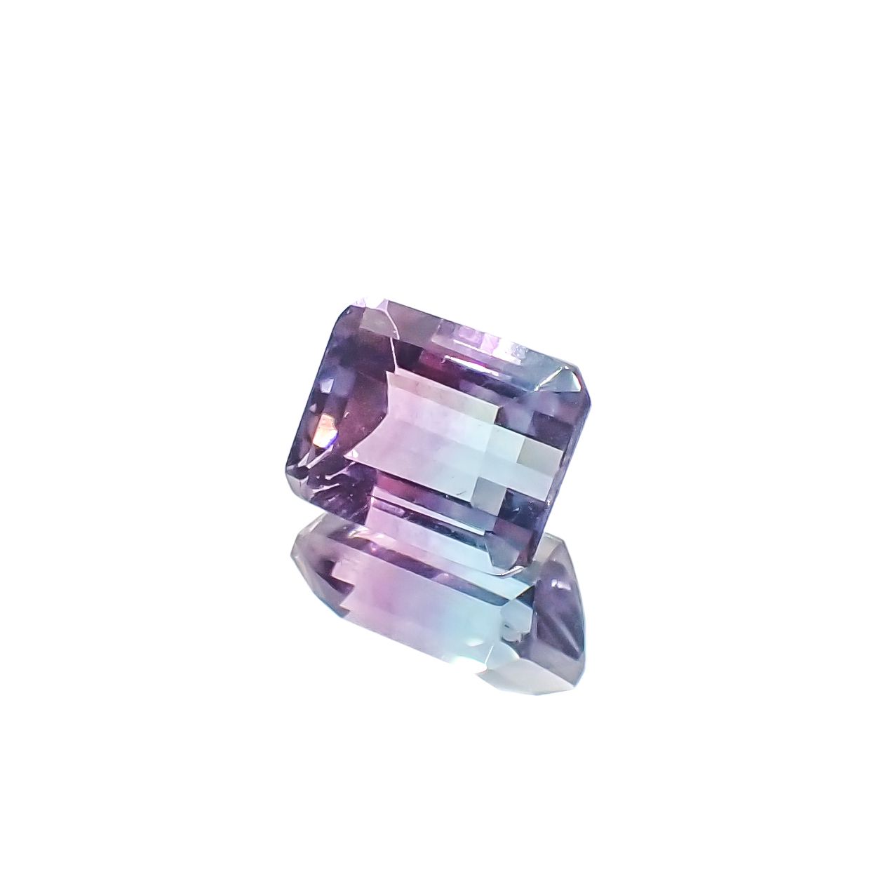パーティカラーフローライト ブラジル産 3.14ct[230321182]9x7mm前後