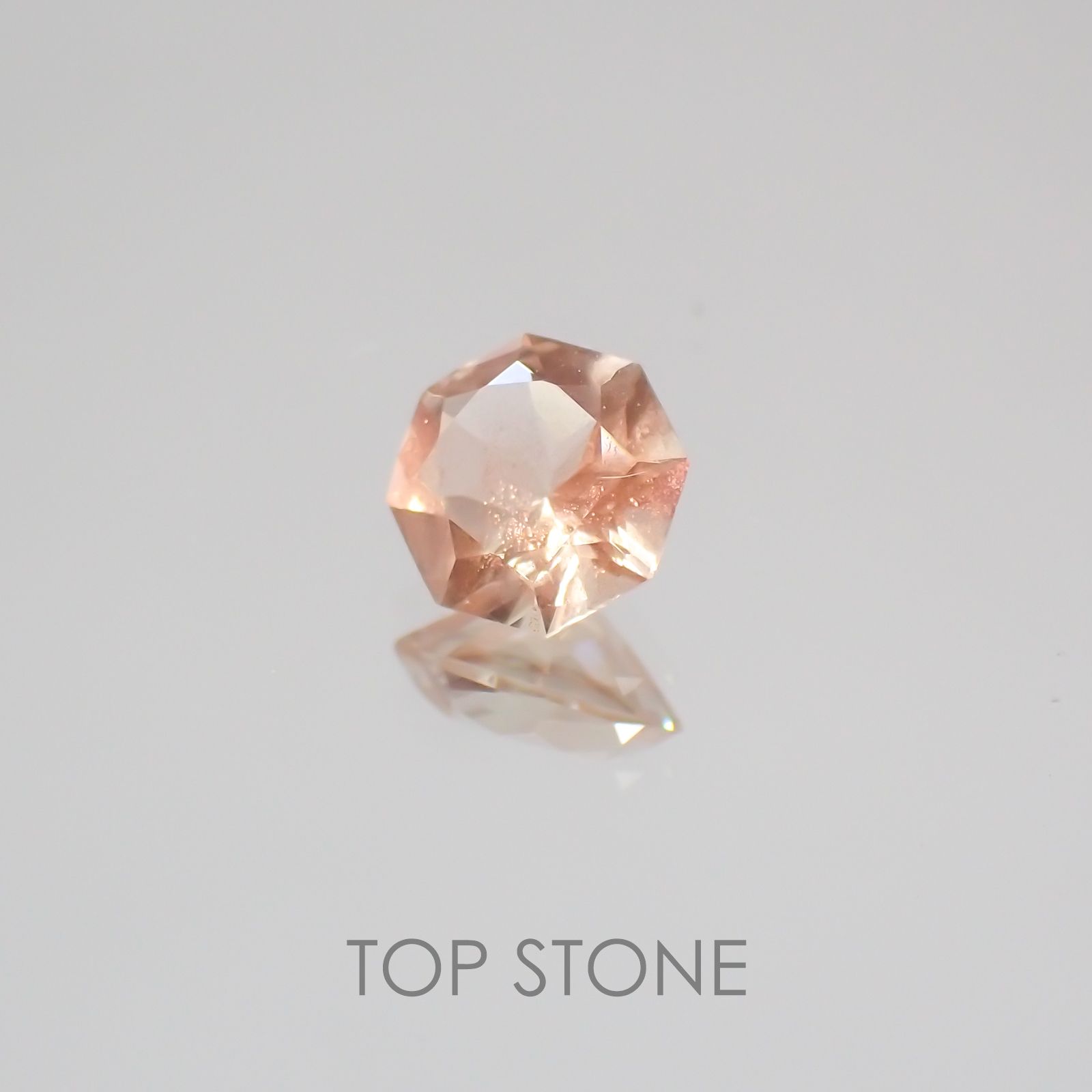 ◇オクタゴンカット◇オレゴンサンストーンSA  アメリカ産 ルース 0.44ct[210210040]5×5mm前後