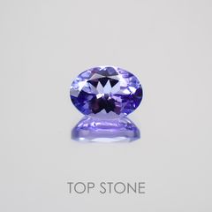 タンザナイト(宝石名タンザナイト) タンザニア産 1.04ct 識別済[210410066]7.1×5.3mm前後