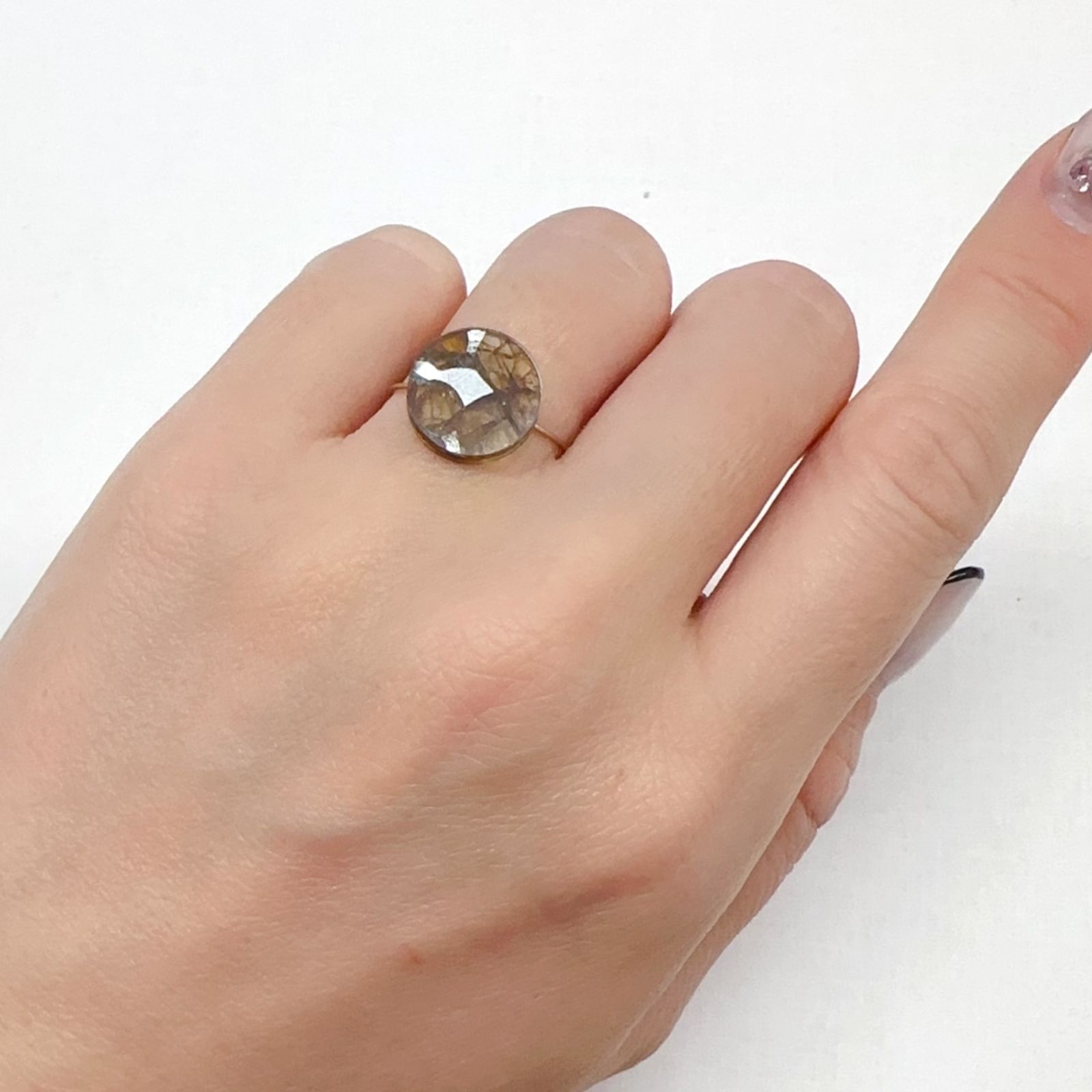 パラサイト隕石Sericho トリプレット 発見地:ケニア 3.53ct[240125714]12.1x12mm前後