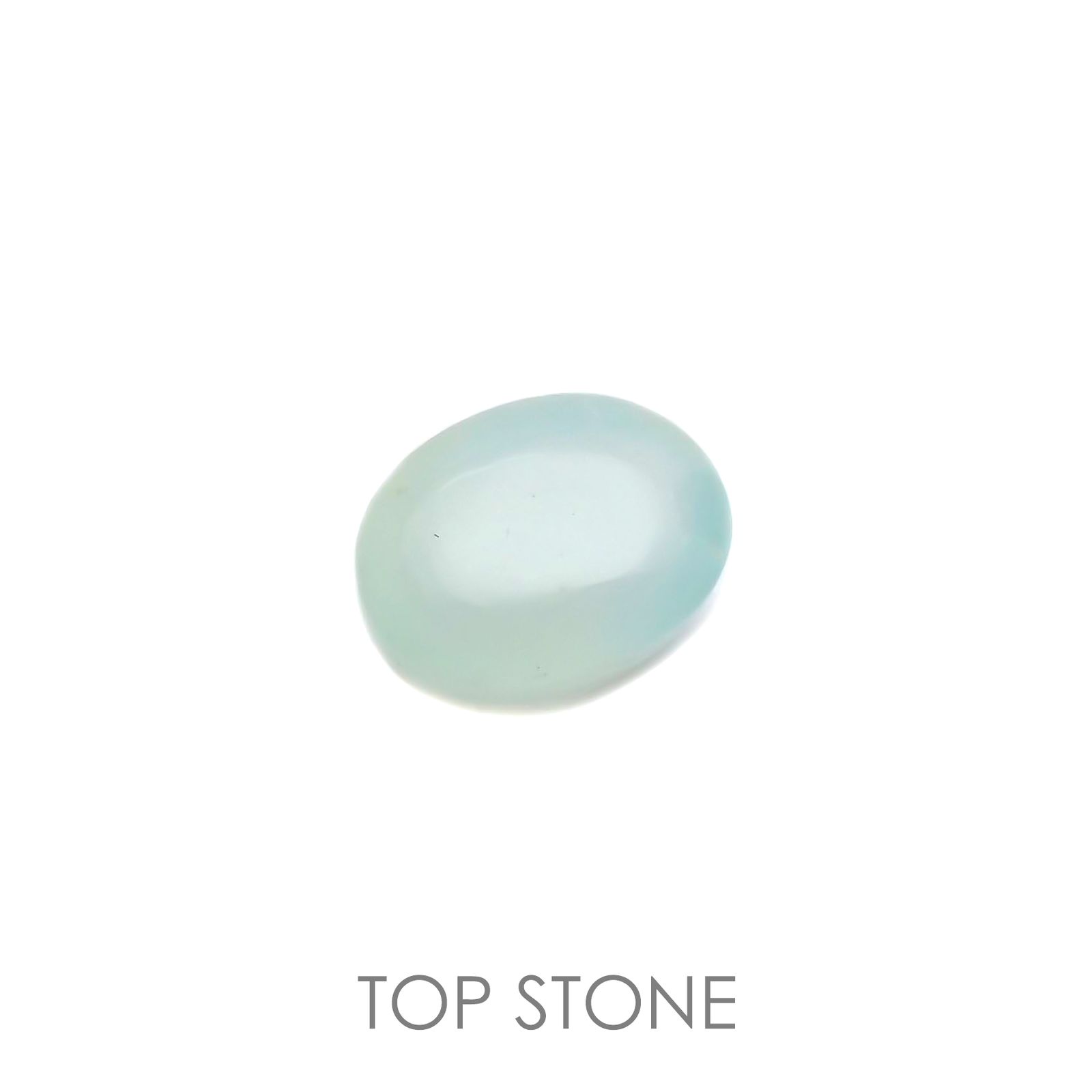 ブルーオパール(宝石名コモンオパール) ペルー産 1.27ct 識別済[20106194]8×6.3mm前後
