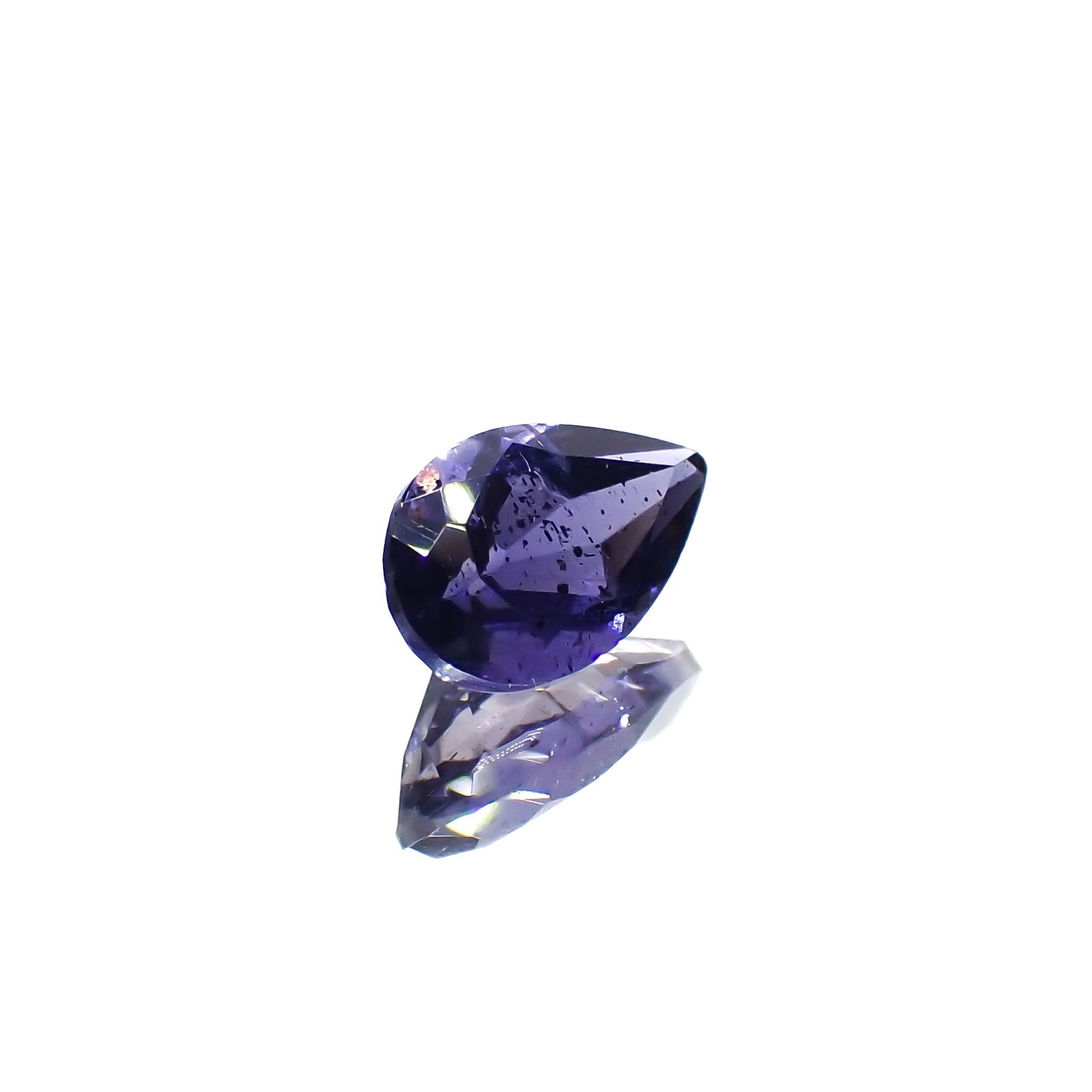 アイオライトサンストーン インド/ブラジル産 0.87ct[231224585]8.2x5.2mm前後