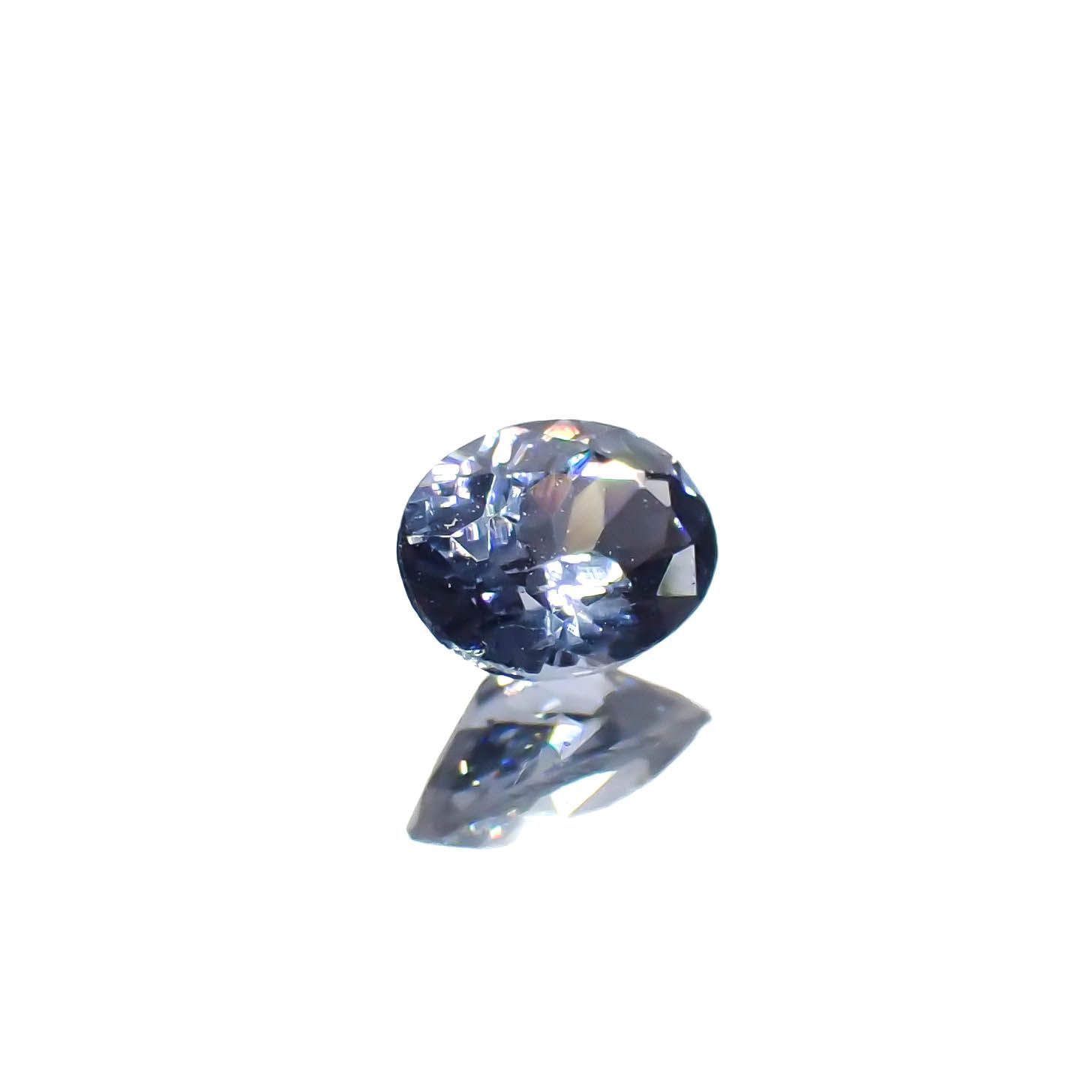 バイオレットスピネル(宝石名スピネル)ビルマ/マダガスカル産 0.35ct 識別済[230220665]4.8x3.7mm前後