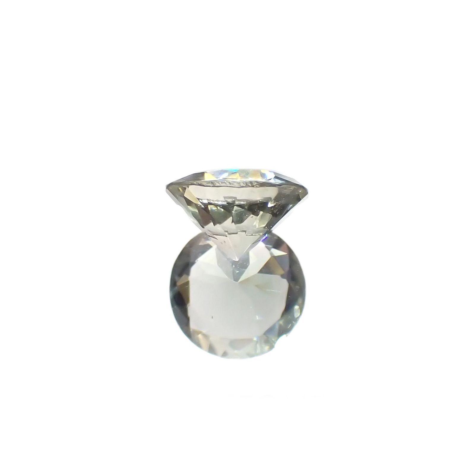 バイカラーオレゴンサンストーン アメリカ・オレゴン州産 0.62ct / 5.9x5.9mm前後 [230220681]