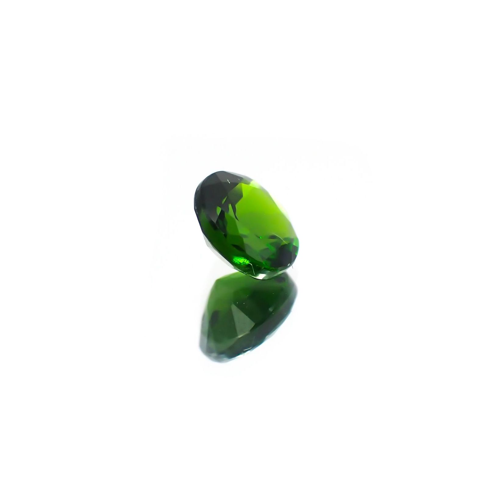 クロムダイオプサイド(宝石名クロム・ダイオプサイド)ロシア産 0.56ct 識別済[231124295]5.2x5.2mm前後