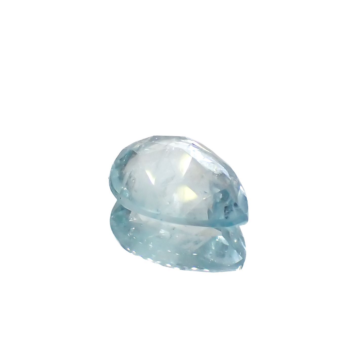 ユークレース(宝石名ブルー・ユークレース)コロンビア産 1.285ct ソ付(彩珠)[221018855]8.9x6.7mm前後