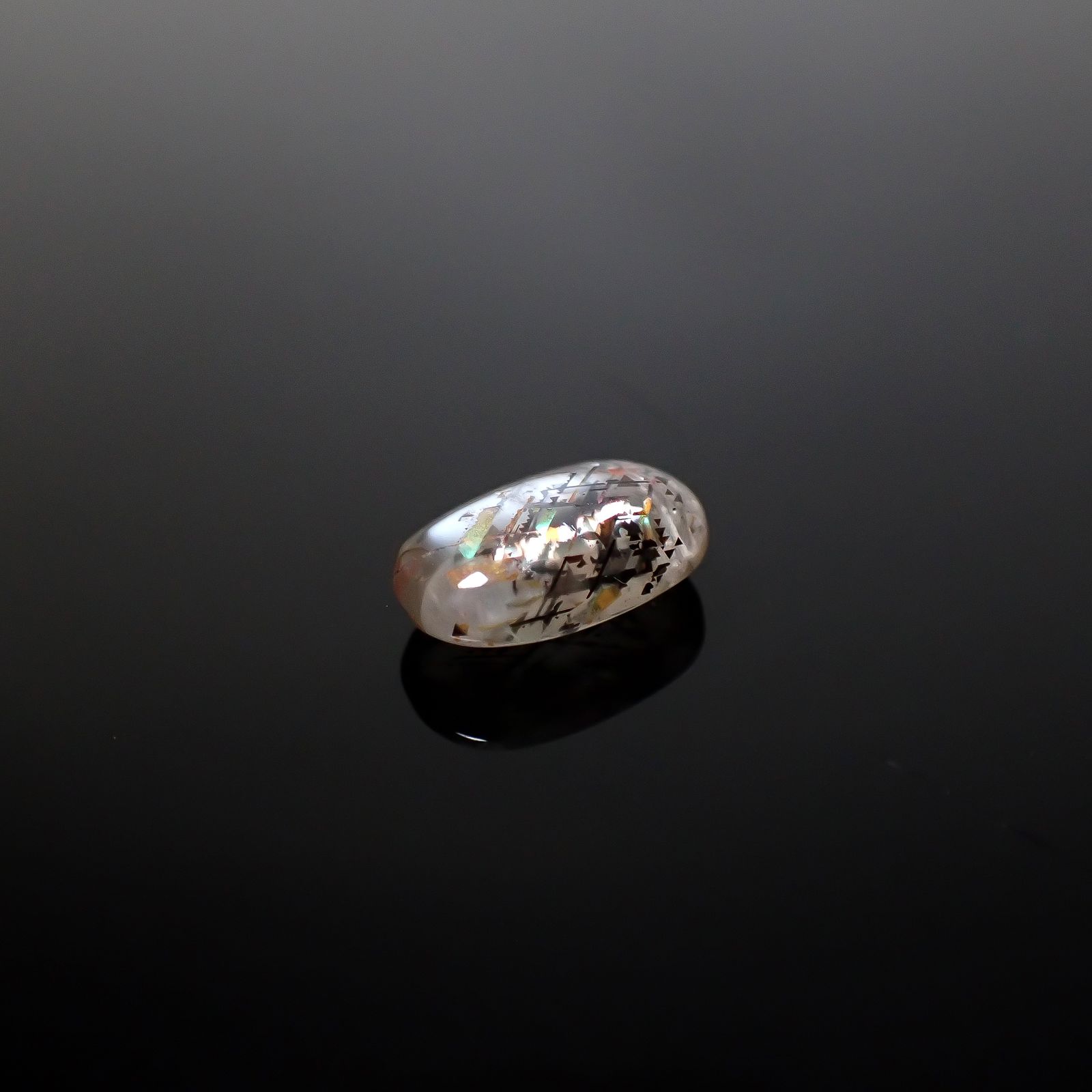 レインボーラティスサンストーン オーストラリア産 2.32ct [250730692]11x6.5mm前後