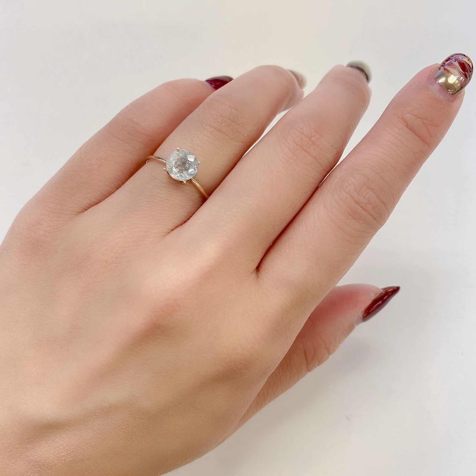 ユークレース(宝石名ユークレース)ブラジル産 1.043ct ソ付(彩珠)[231124257]6.8x6.7mm前後